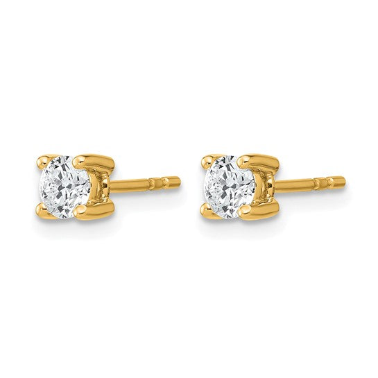 14k 1 Carat Lab Grown Diamond Earrings