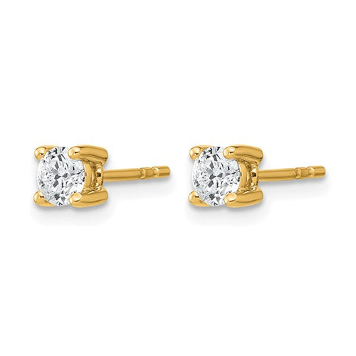 14k 1 Carat Lab Grown Diamond Earrings