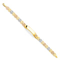 14K Gold 3 Colors 15 Years ID Bracelet