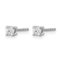 14k White Gold 1/10 Carat Lab Grown Diamond Stud Earrings