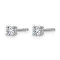 14k White Gold 1/4 Carat Certified Lab Grown Diamond Stud Earrings