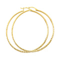 14KY DC 2.8mm Hollow Round Tube Hoop Earrings
