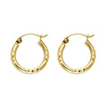 14KY DC Hoop Earrings