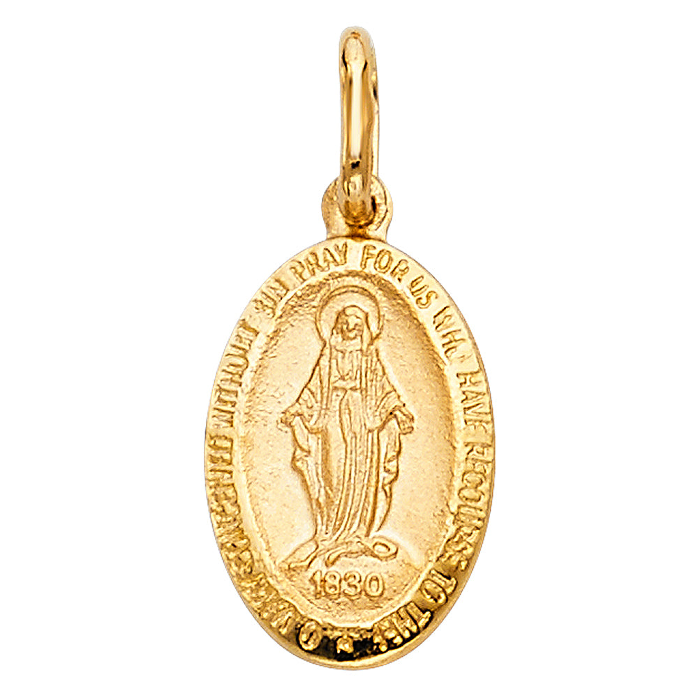 14K Yellow Gold Miraculous Medal