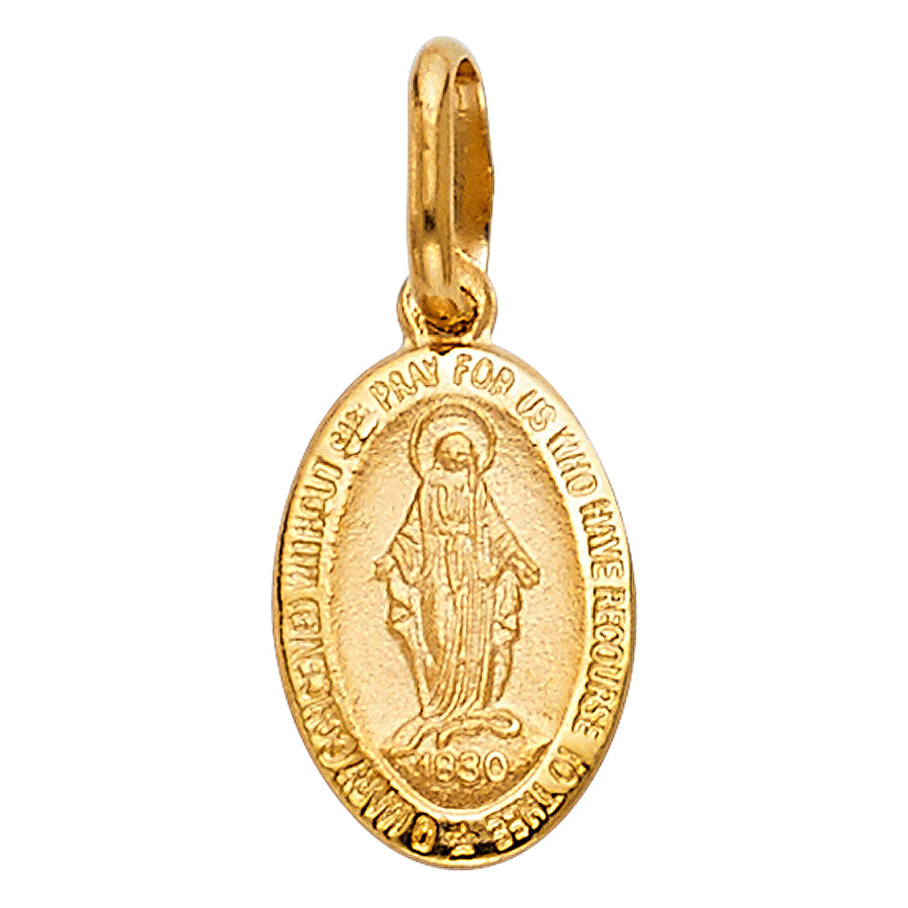 14K Yellow Gold Miraculous Medal